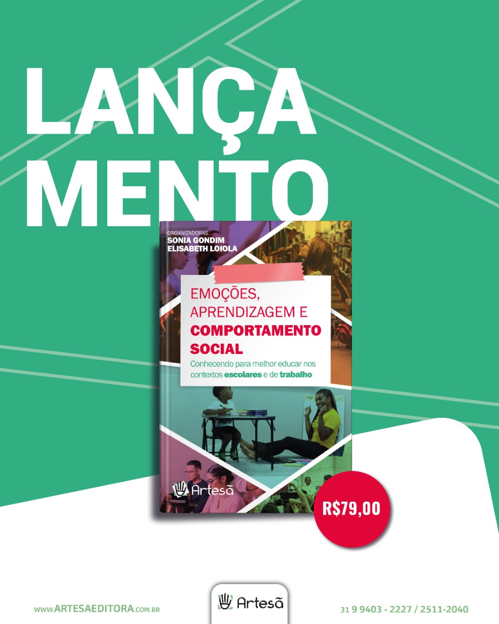 Imagem da notícia : Novo lançamento: Emoções, Aprendizagem e Comportamento Social – Conhecendo para melhor educar nos contextos escolares e de trabalho